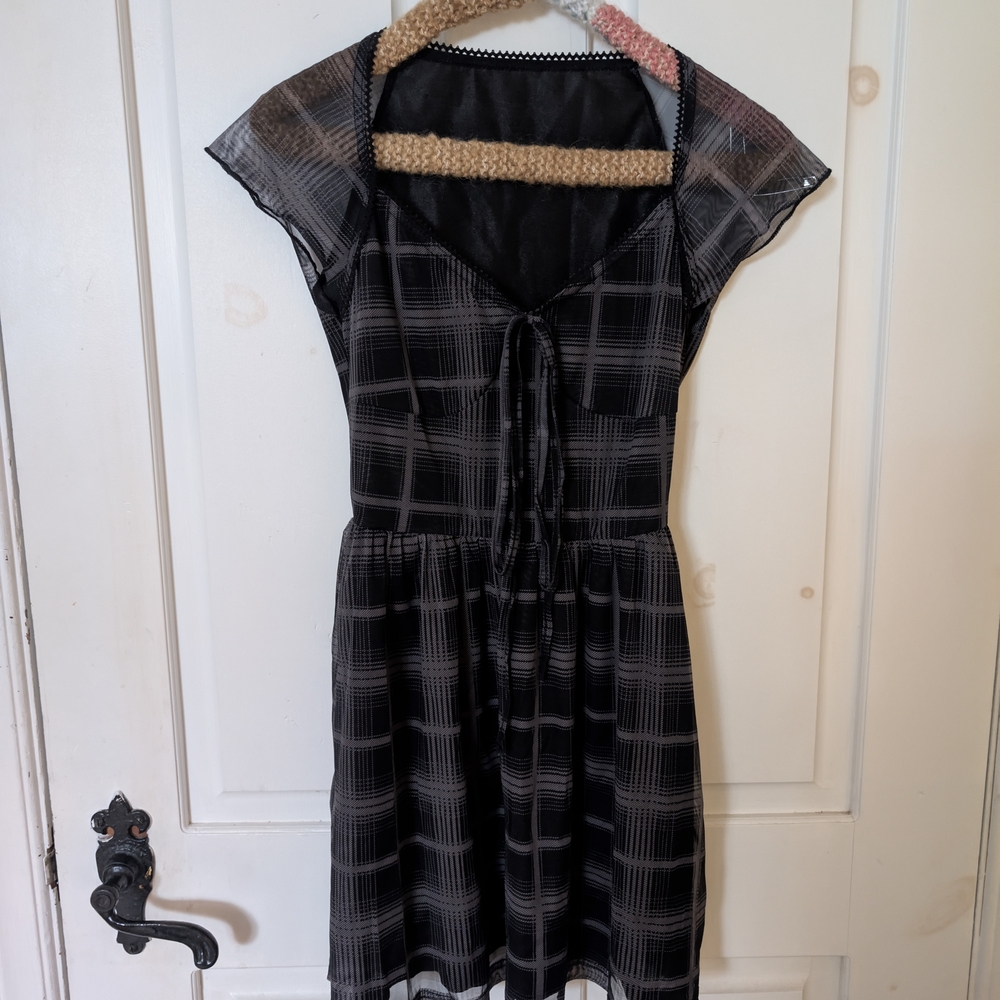 Black Plaid Dress